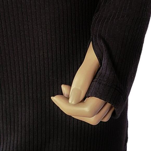 NWT ASOS Curve Women's Cold-shoulder style Ribbed Knit Midi Dress - Picture 3 of 5